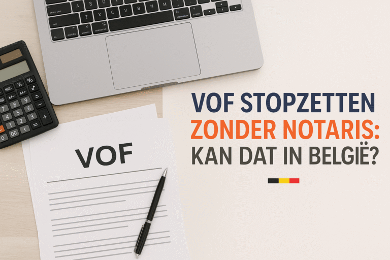 Vof Stopzetten Zonder Notaris